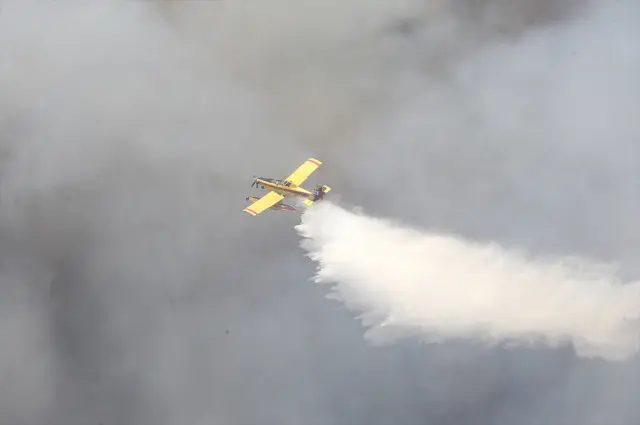 The latest on forest fires: flames have intensified again in a district of Bursa