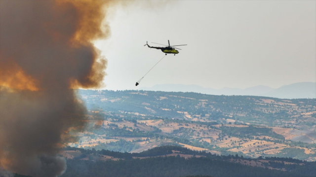 The Smoke from the Forest Fire in Bursa Reached the City Center