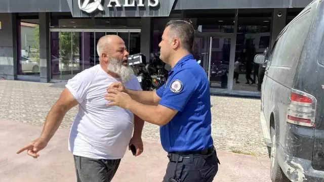 He hid in the bathroom when he saw the relatives of the woman he harassed by phone