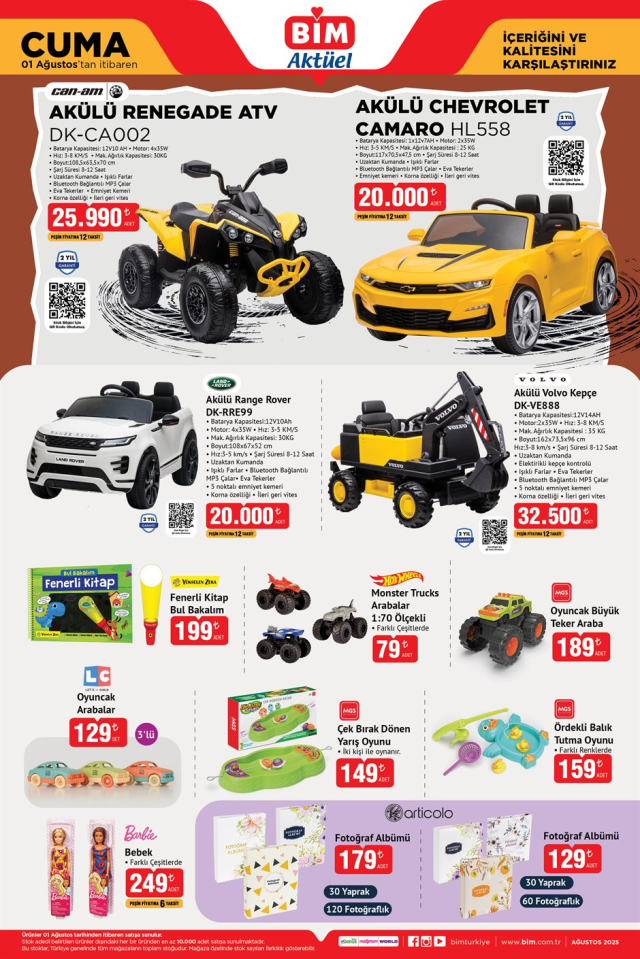 1 Ağustos BİM aktüel kataloğunda hangi ürünler satışa sunulacak?