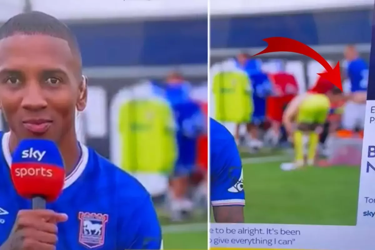 Ashley Young'ın röportajı olay oldu! Şortunu indirip kalçasını gösterdi