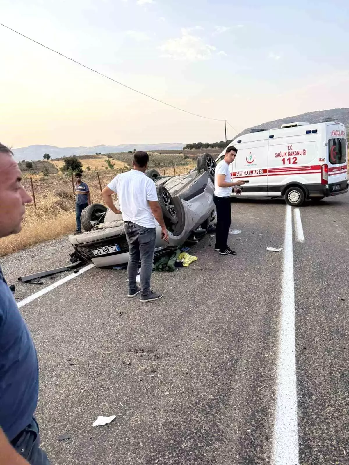 Batman'da Takla Atan Otomobilin Sürücüsü Ağır Yaralandı