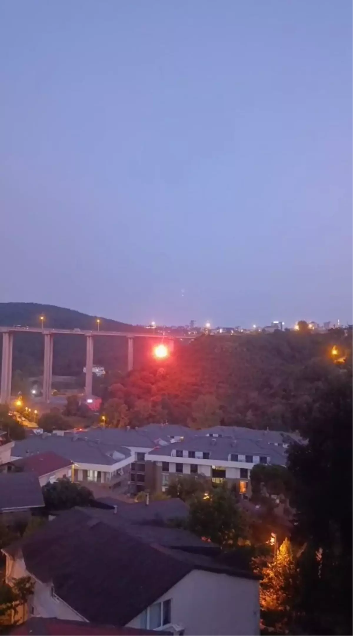 Beykoz'da ormanlık alanda yangın çıktı