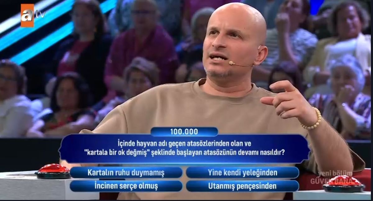 İçinde hayvan adı geçen atasözlerinden olan ve kartala bir ok değmiş şeklinde başlayan atasözünün devamı nasıldır?