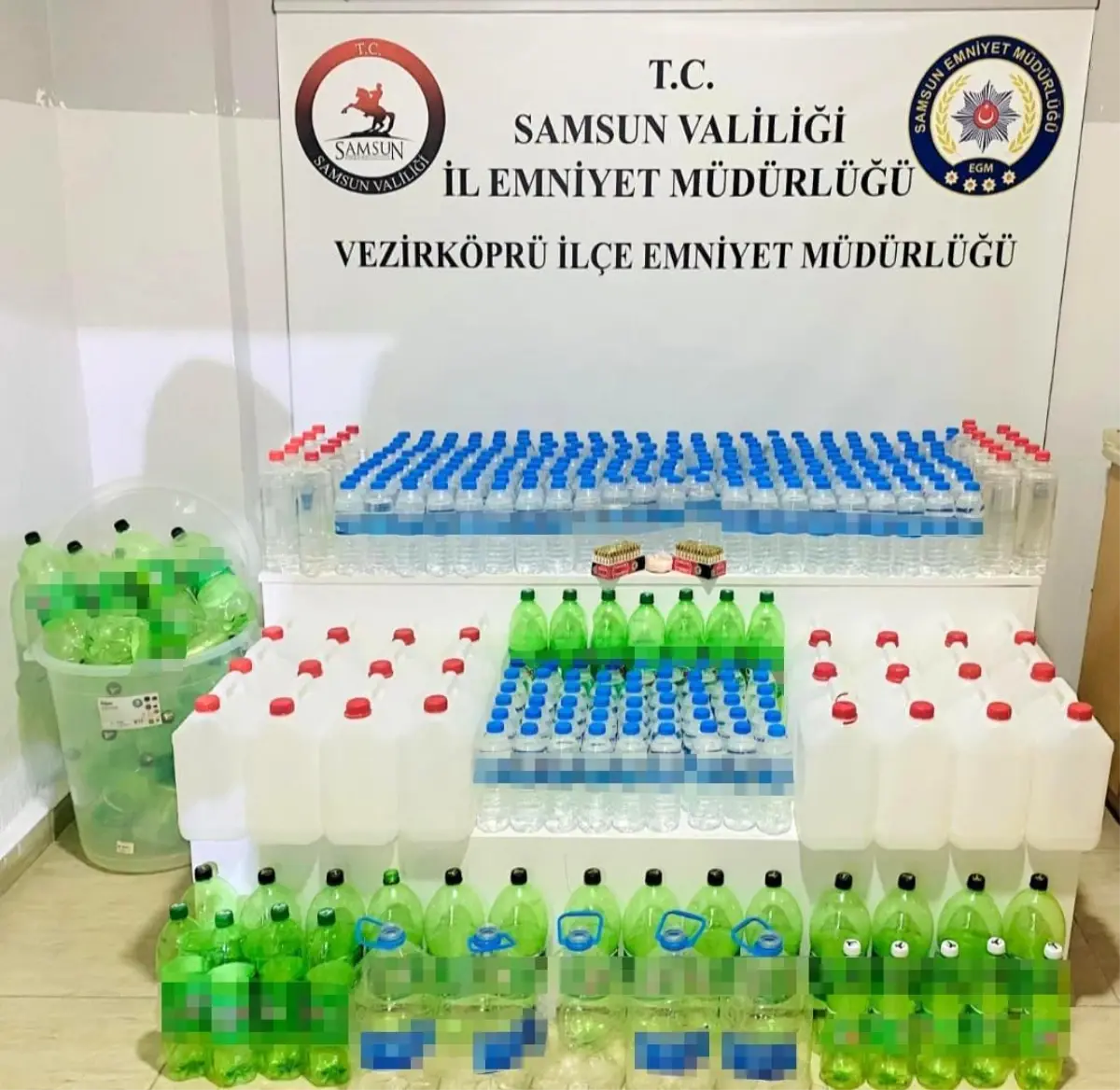 Samsun'da Etil Alkol ve Uyuşturucu Operasyonu