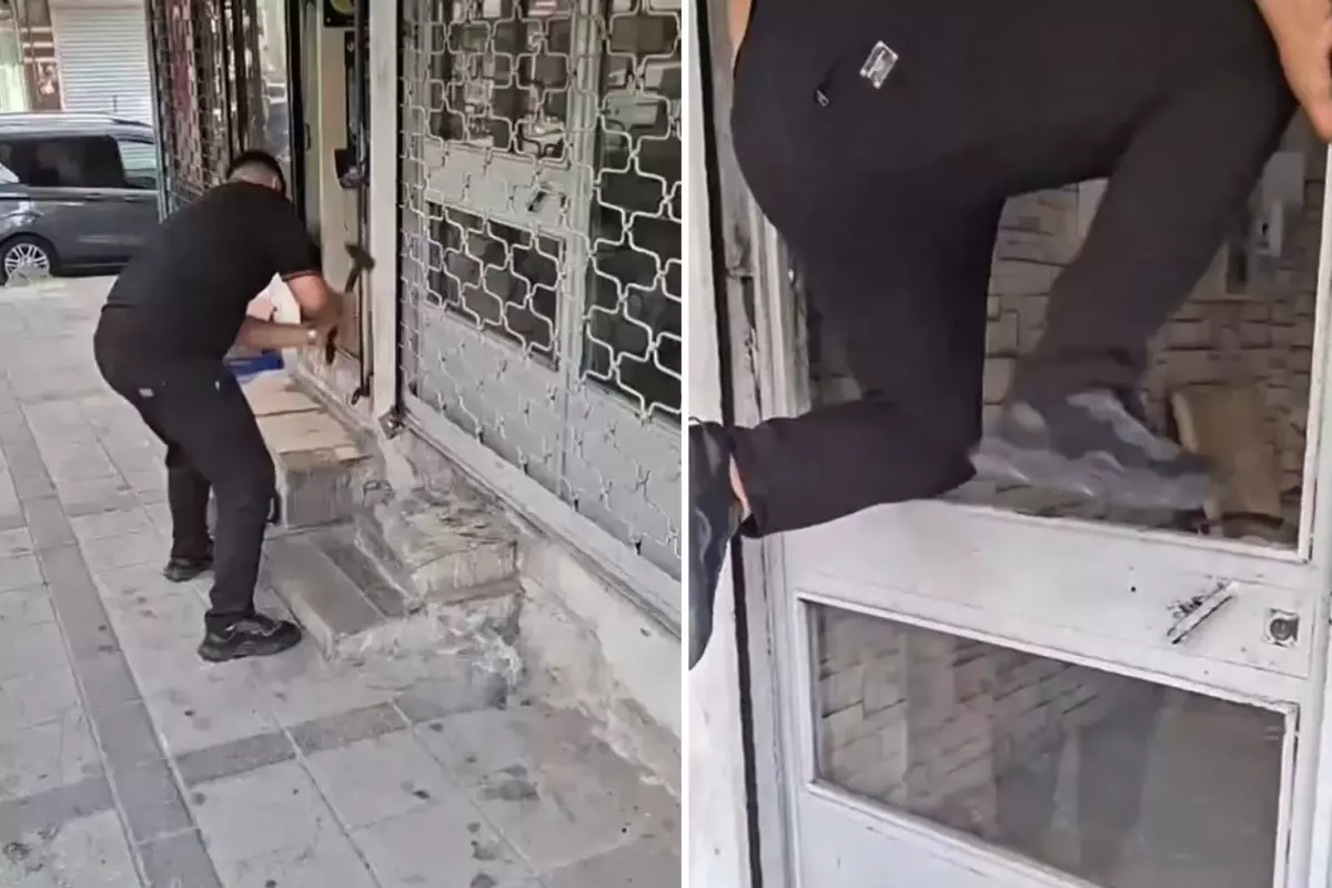 Yer: İstanbul! Sinyalin içeriden geldiğini tespit edince dükkanın kapısını kırıp içeri girdi