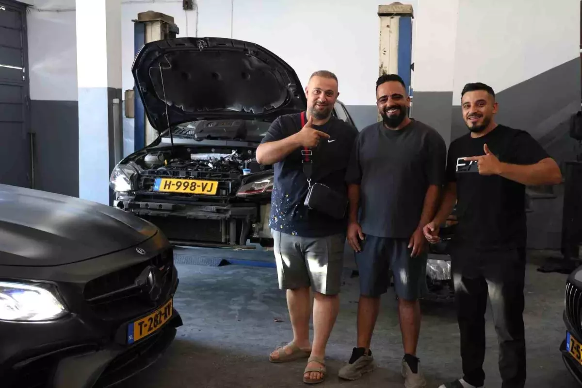 Gurbetçiler Türkiye'de Araç Bakımı İçin Elazığ'ı Tercih Ediyor