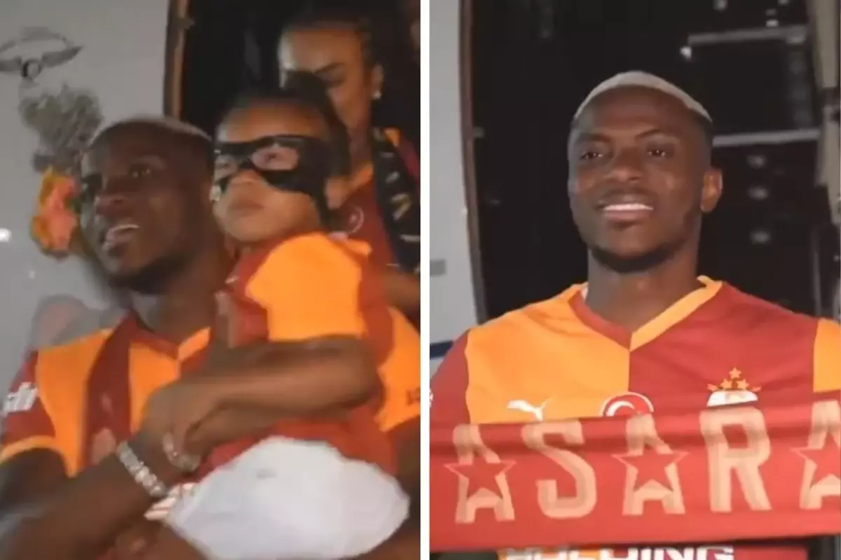 Büyük coşku! Galatasaray'ın yeni yıldızı Osimhen İstanbul'da