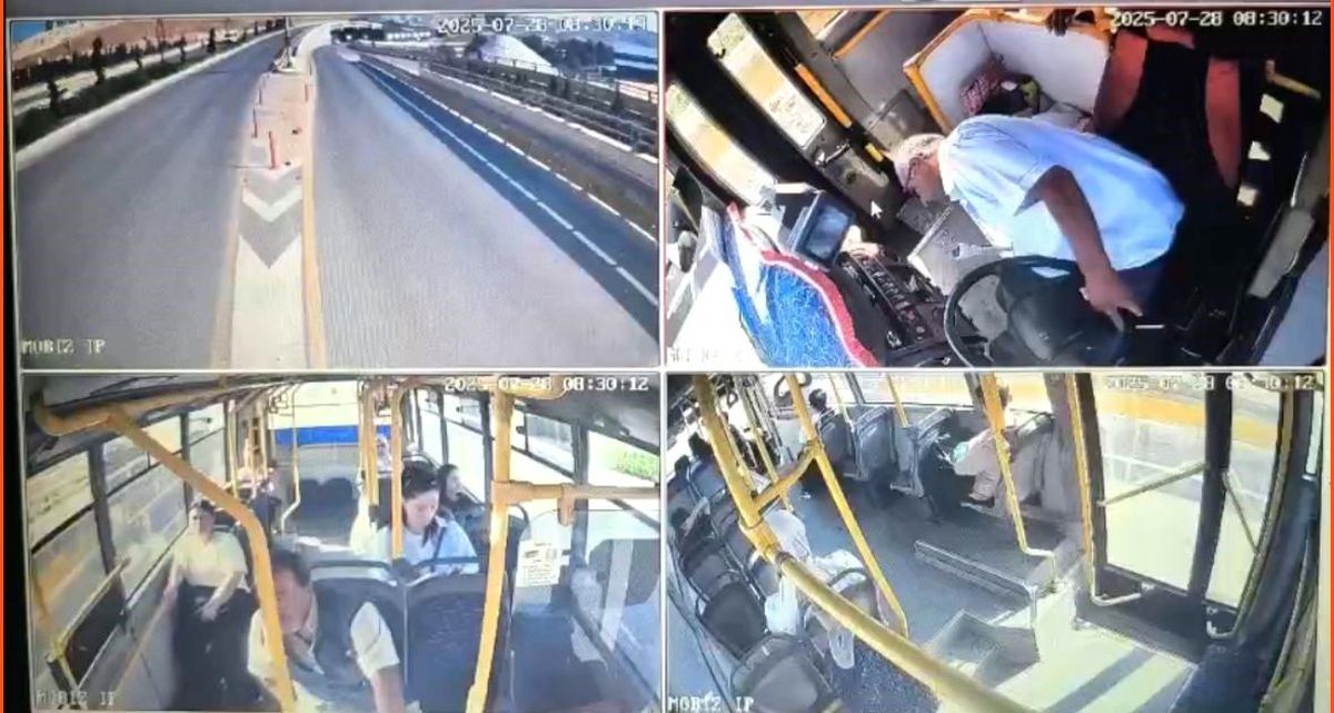 Gaziantep'te Halk Otobüsü Şoförü Kalp Krizi Geçirerek Hayatını Kaybetti