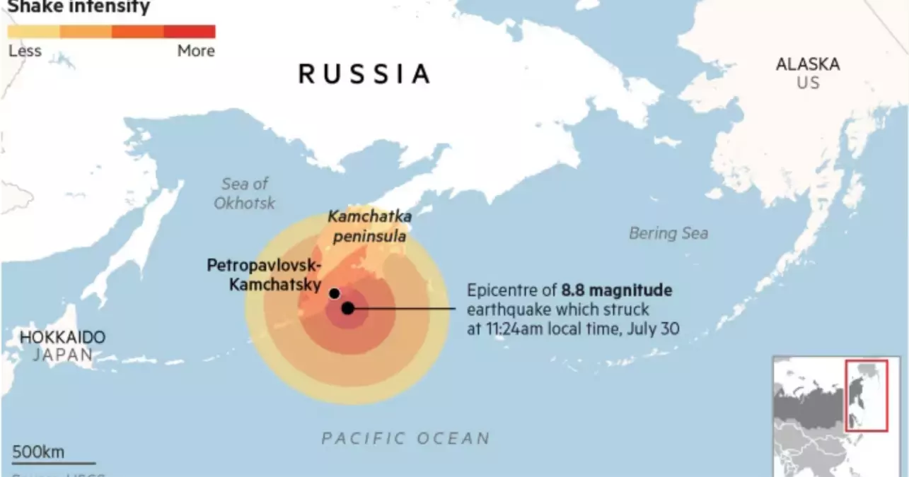 Tsunami uyarısı yapıldı! Rusya depremi kaç büyüklüğünde oldu?