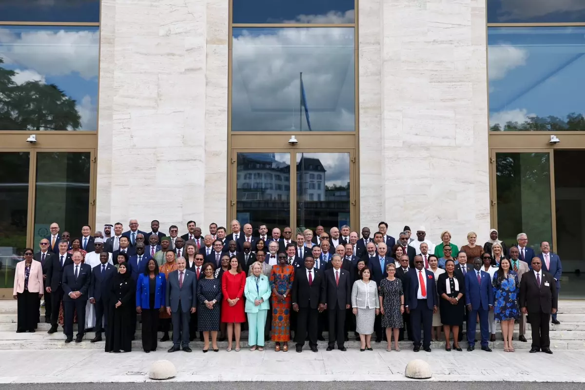TBMM Başkanı Kurtulmuş, 6'ncı Dünya Parlamento Başkanları Konferansı aile fotoğrafında yer aldı