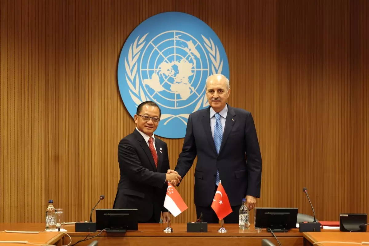 TBMM Başkanı Kurtulmuş, Singapur Parlamento Başkanı ile Görüştü