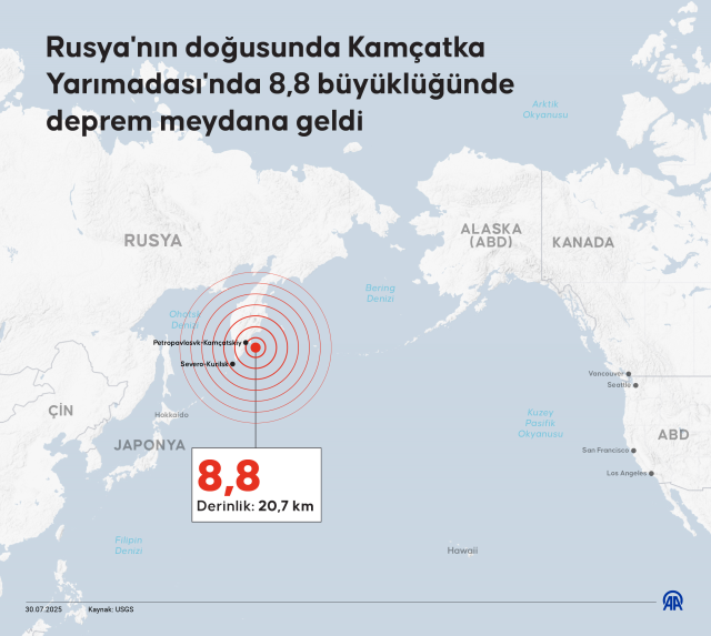 Tsunami alarmı verilen ülkeler hangileri? Kamçatka depremi sonrası tsunami riski olan ülkeler!