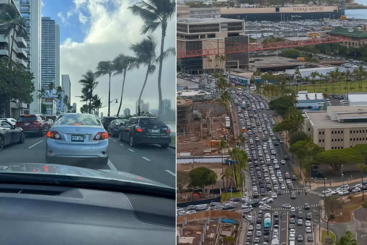 Tsunami uyarısının ardından Hawaii'de trafik kilitlendi