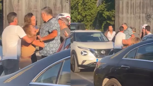 Location: Istanbul! She grabbed her hair as soon as she got out of the car