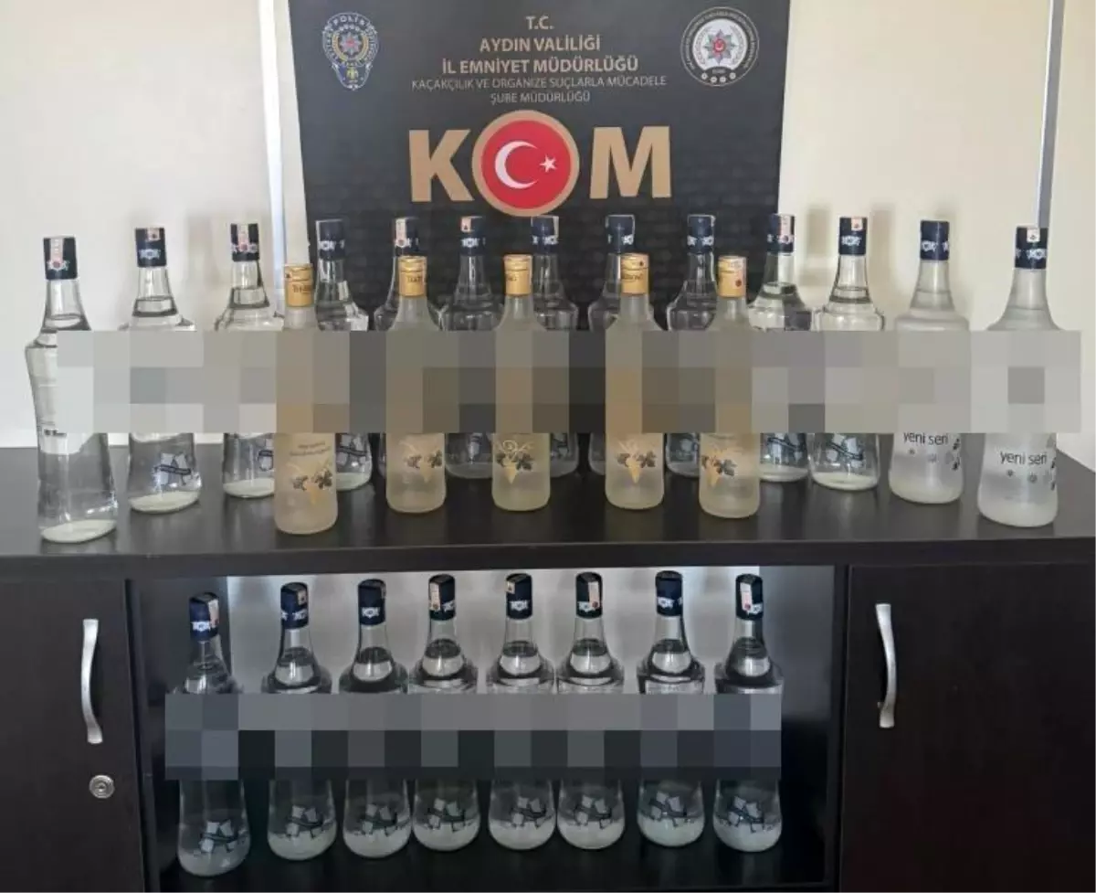 Aydın'da 25 Litre Sahte İçki Ele Geçirildi