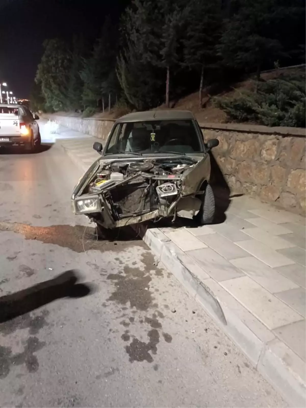 Elazığ'da Otomobil Duvara Çarptı, Sürücü Hafif Yaralandı