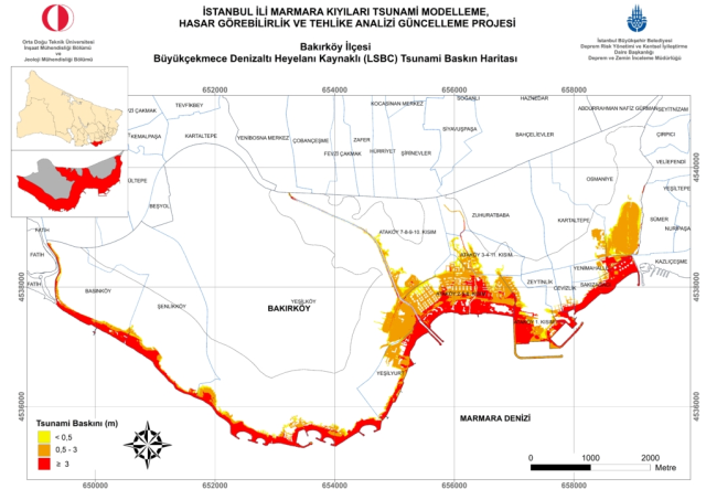 İstanbul'da tsunami riski taşıyan ilçeler hangileri?