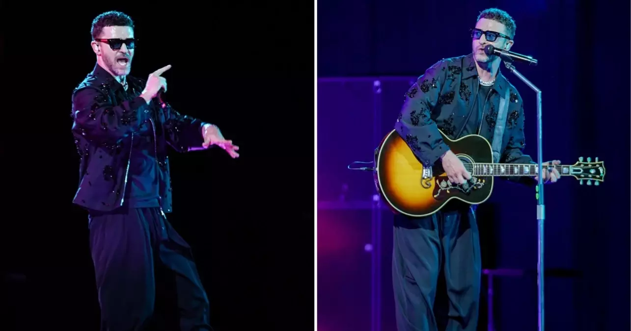 Justin Timberlake konserinden kareler!