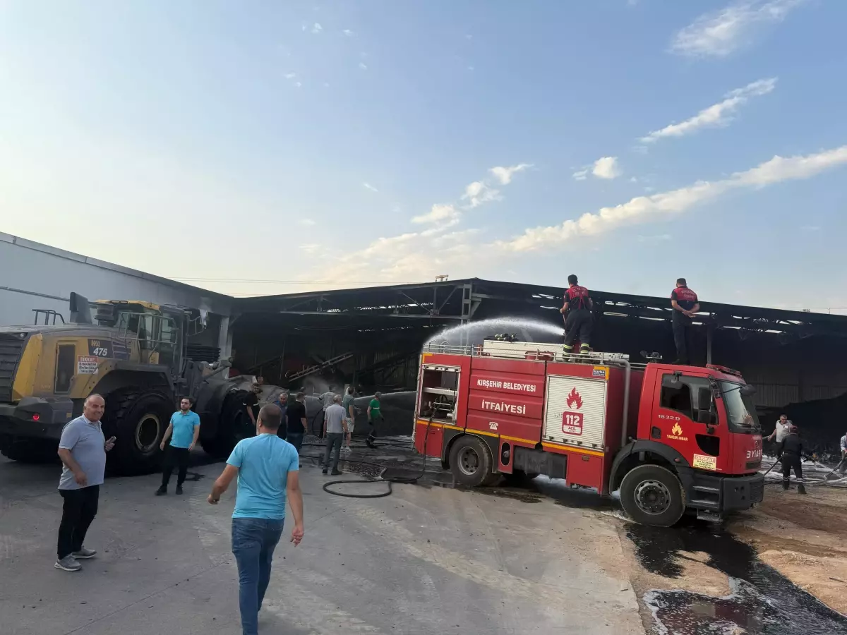 Kırşehir’de Lastik Fabrikasında Yangın
