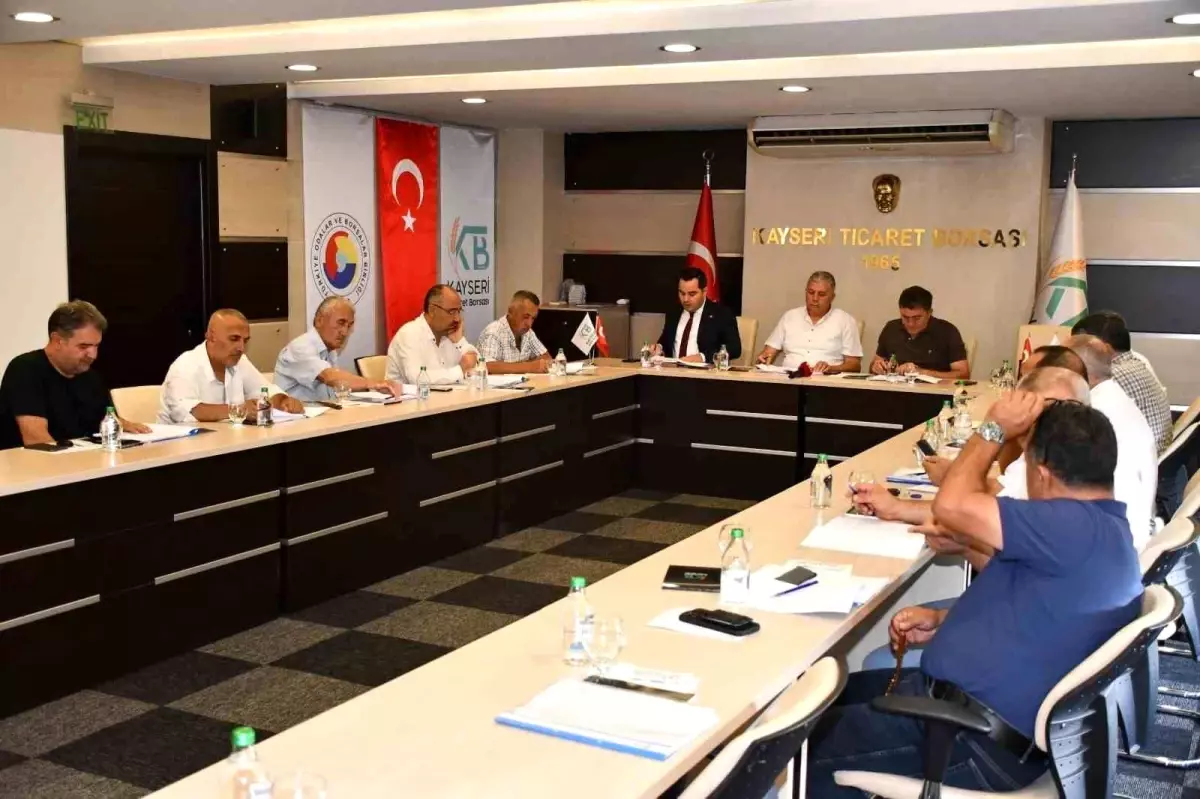 Kayseri Ticaret Borsası Temmuz Ayı Meclis Toplantısı Gerçekleştirildi