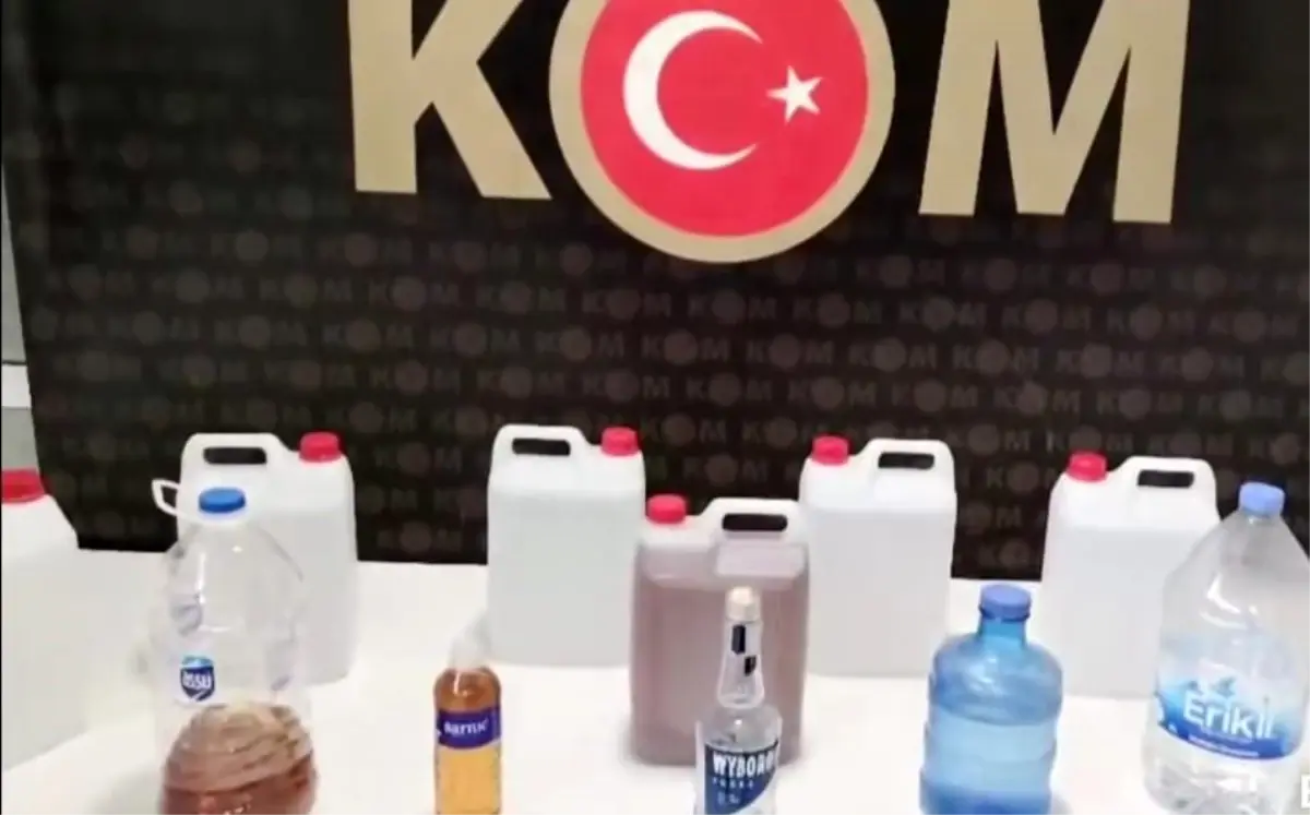 Kütahya'da Sahte Alkol Operasyonu: 50 Litre Etil Alkol Ele Geçirildi