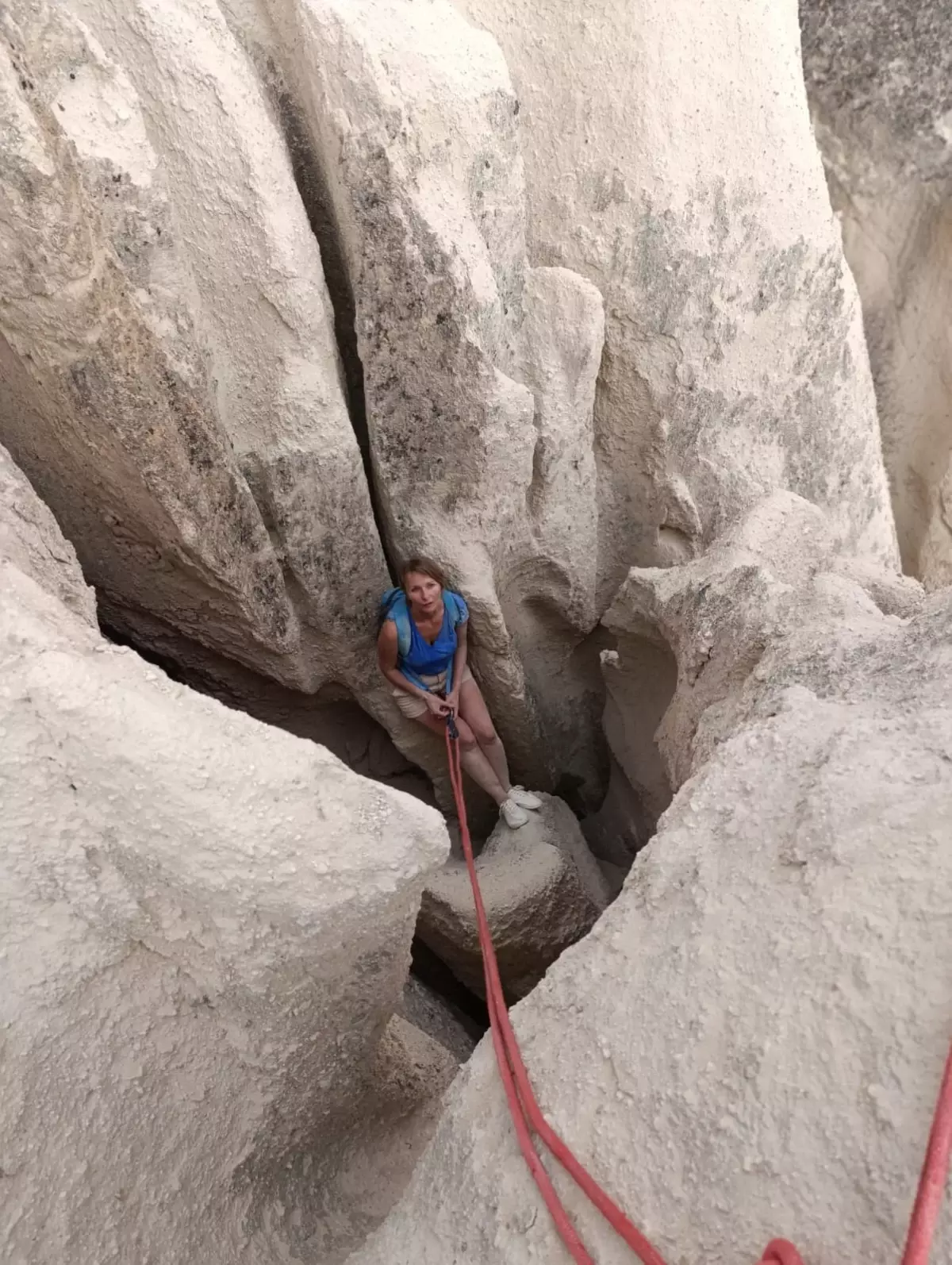 Avanos'ta Mahsur Kalan Turist AFAD Tarafından Kurtarıldı