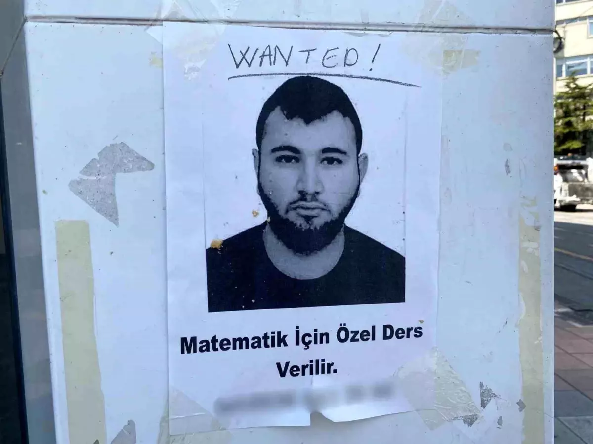 Eskişehir'de Özel Ders İlanına 'Wanted' Yazısı Damga Vurdu
