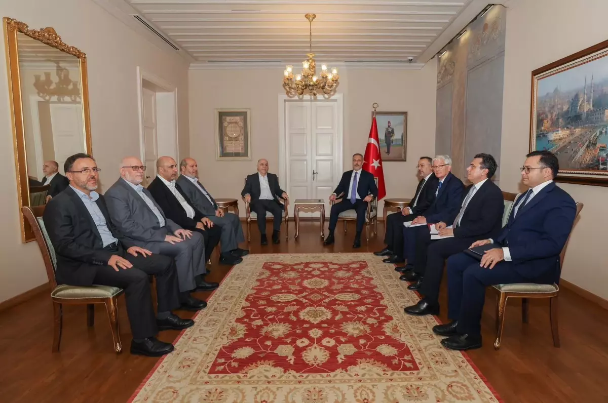 Dışişleri Bakanı Hakan Fidan, Hamas Heyetiyle Görüşme Gerçekleştirdi