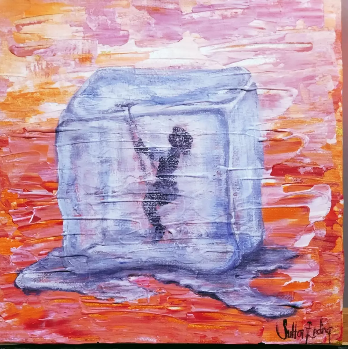 Ressam Sultan Erdinç, Almanya'da 2'nci Oldu