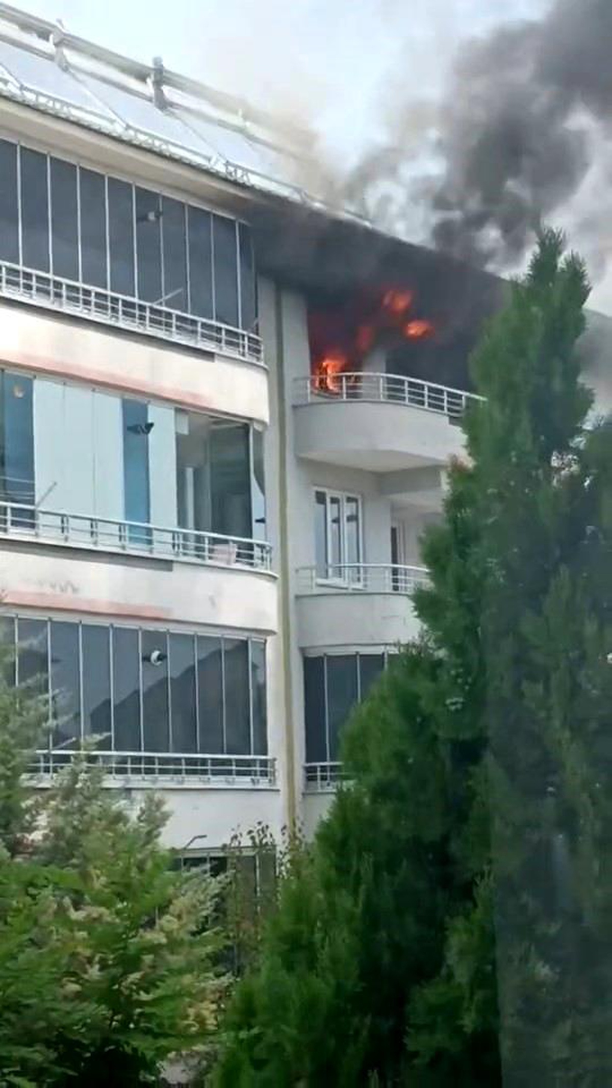 Bingöl'de Apartman Dairesinde Yangın Çıktı