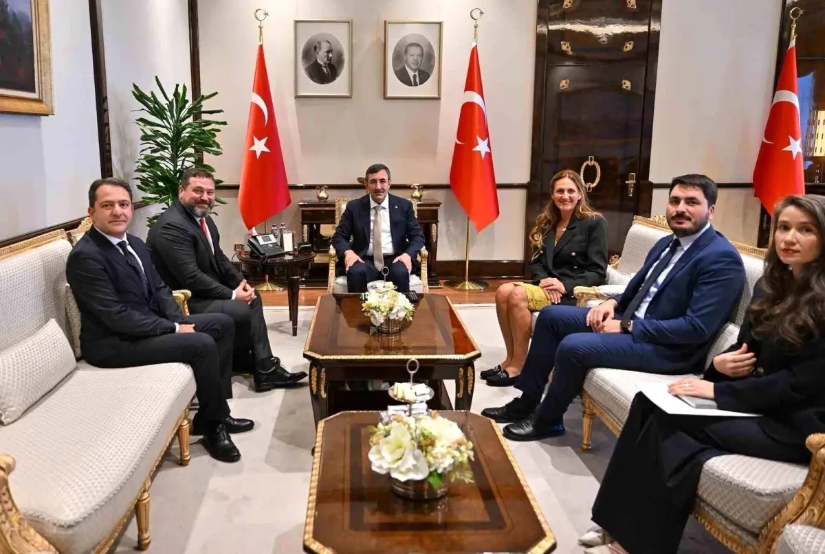 Cevdet Yılmaz, Kaspi.kz CEO'su Mikheil Lomtadze'yi Kabul Etti