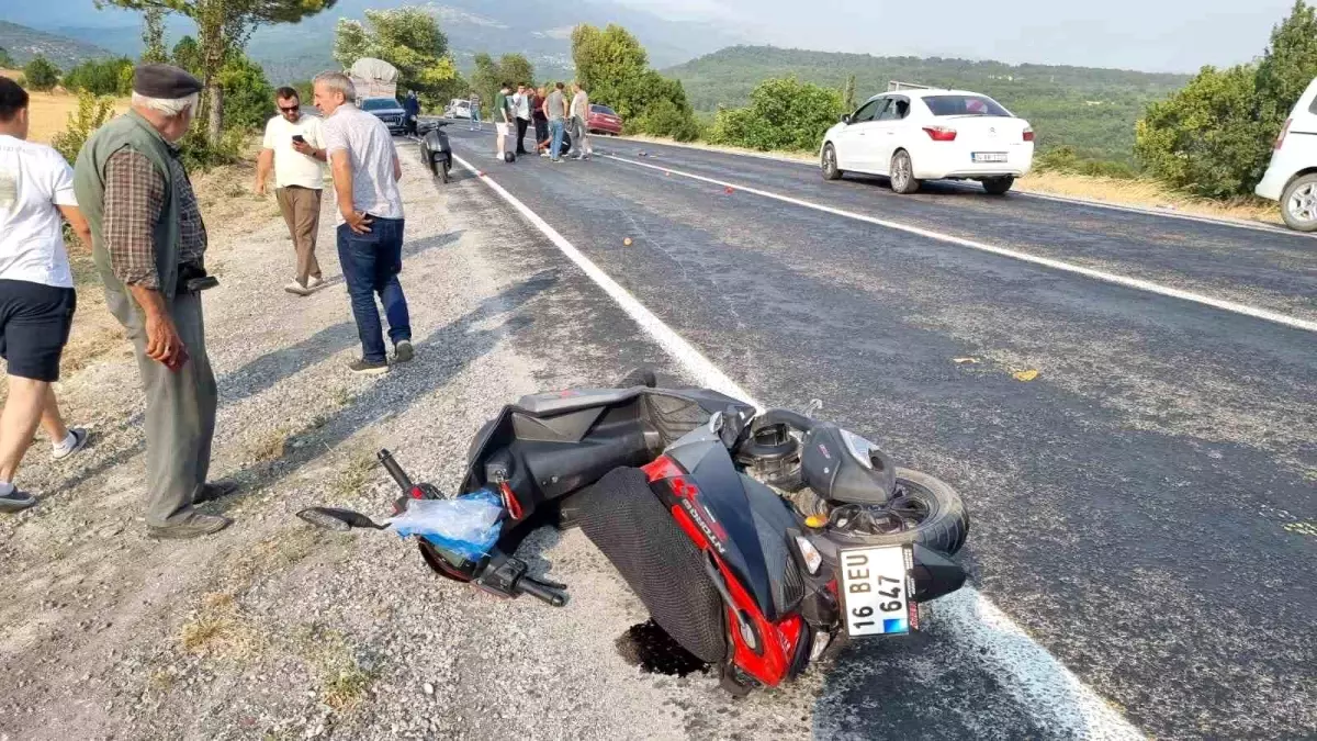 Kütahya'da Motosiklet Kazası: 1 Yaralı