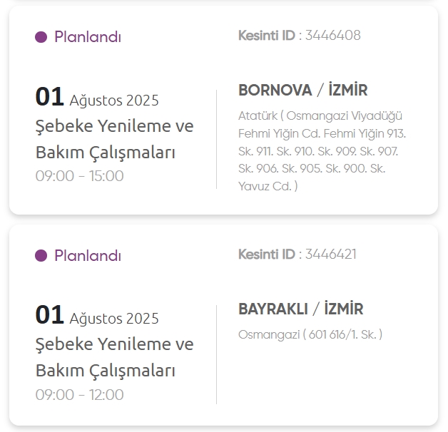 İzmir GEDİZ elektrik kesintisi! 1 Ağustos İzmir'de elektrik kesintisi ne zaman bitecek, elektrikler ne zaman gelecek?