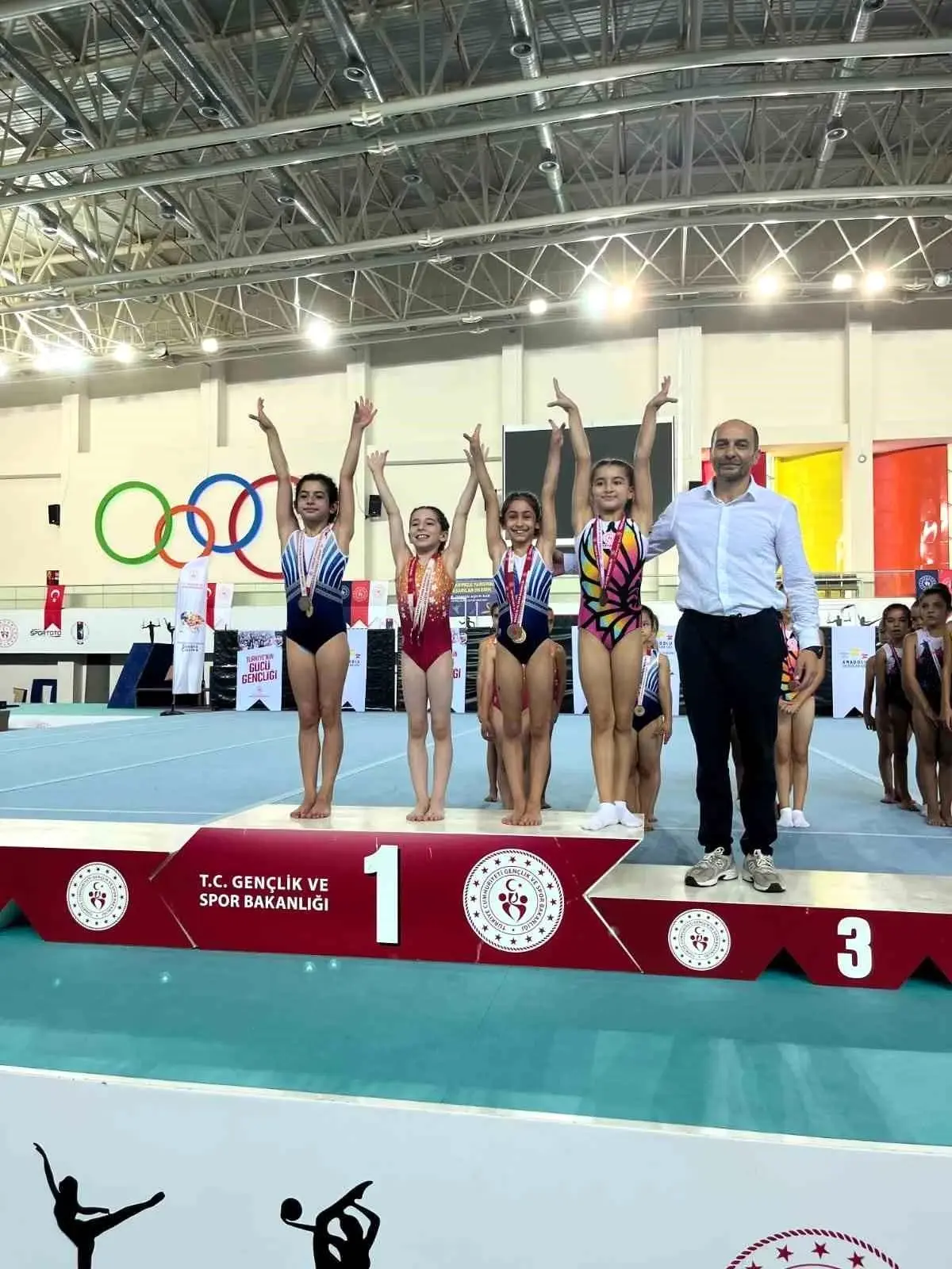 Kayserili Jimnastikçiler Anadolu Yıldızlar Ligi Yarı Finali'nde Şampiyon Oldu