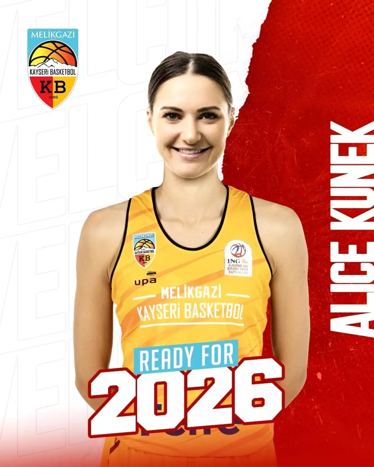 Melikgazi Kayseri Basketbol, Alice Kunek'i Transfer Etti
