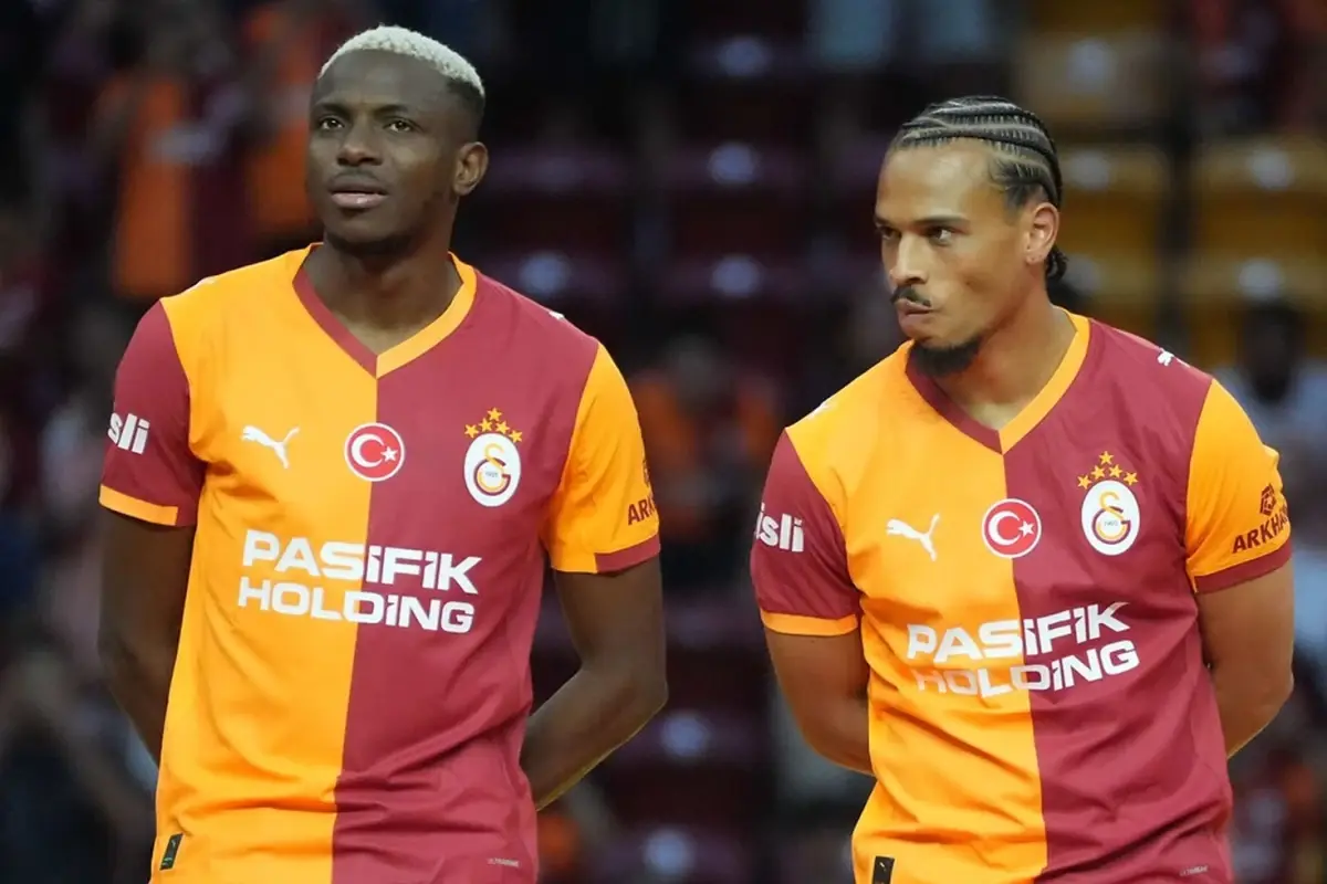 Galatasaray'da Osimhen ve Sane için imza töreni düzenlendi
