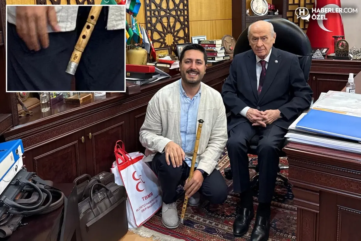 Şehit teğmenin 'ney'i Devlet Bahçeli'ye emanet edildi
