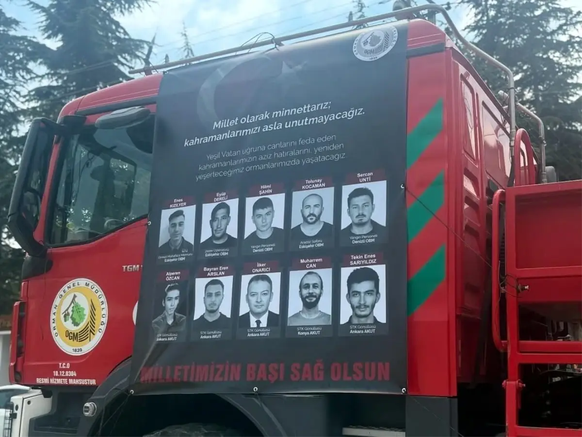 Seyitgazi'de yangın şehitleri dualarla anıldı