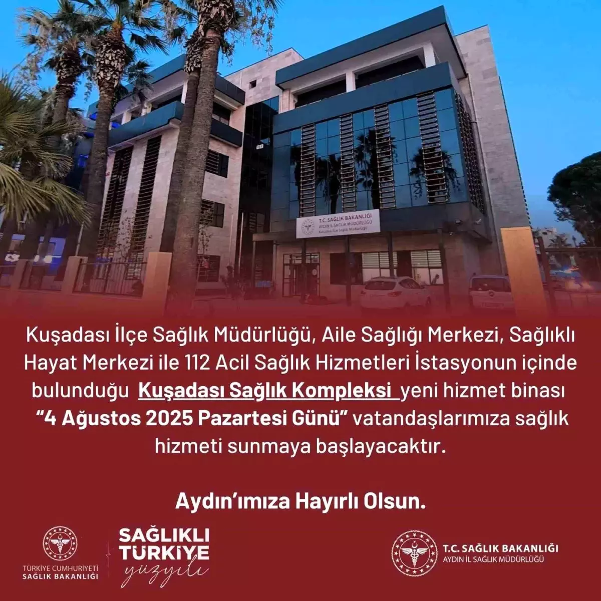 Kuşadası'nda Yeni Sağlık Hizmet Binası Açılıyor