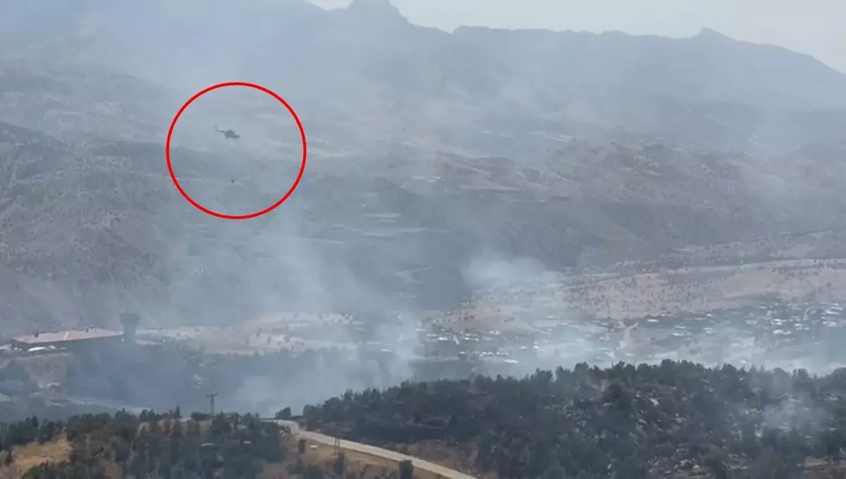 Şırnak'ta Çıkan Yangına Hızla Müdahale Ediliyor