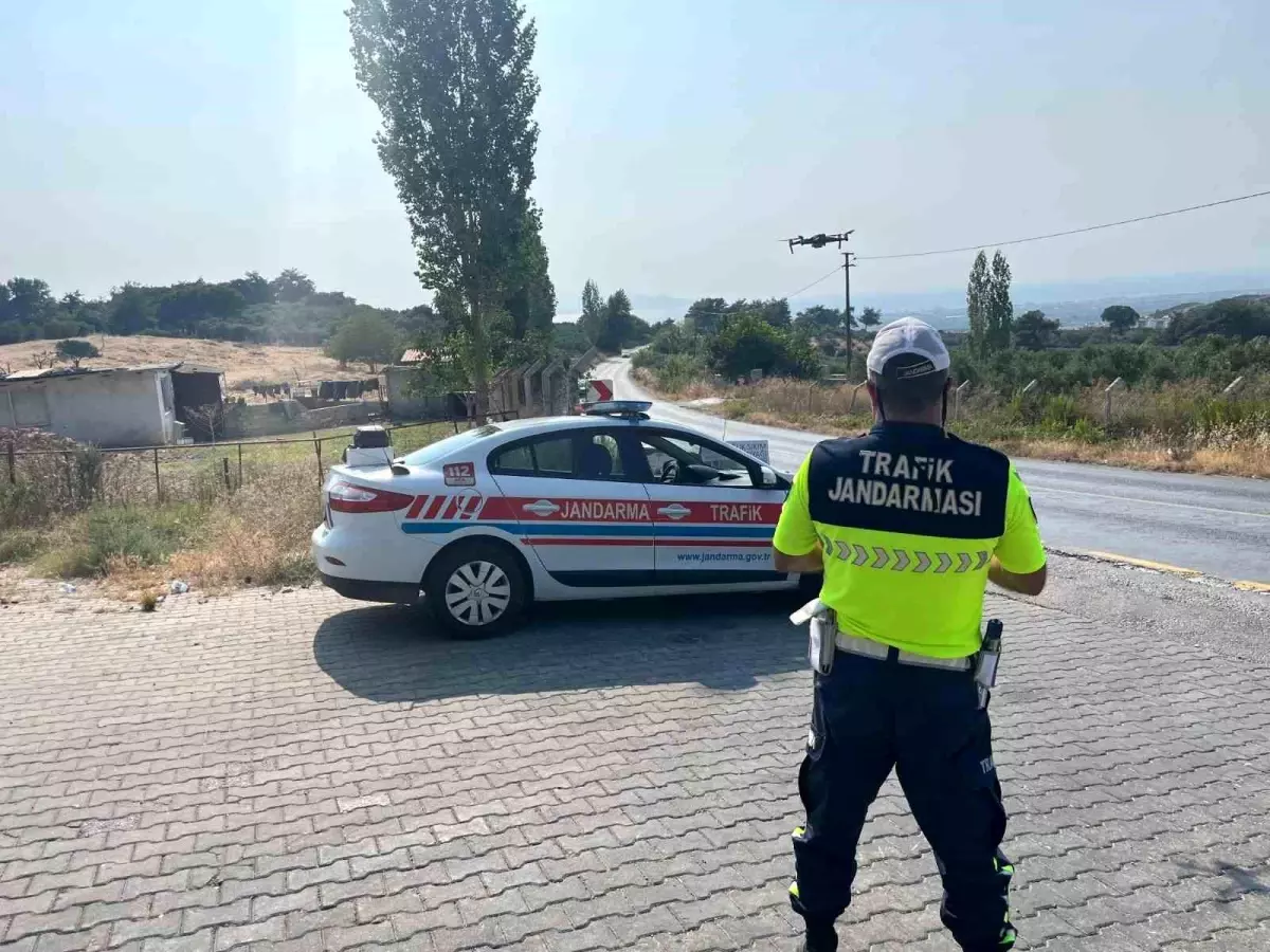 Aydın'da Havadan Trafik Denetimi: 335 Araç Kontrol Edildi