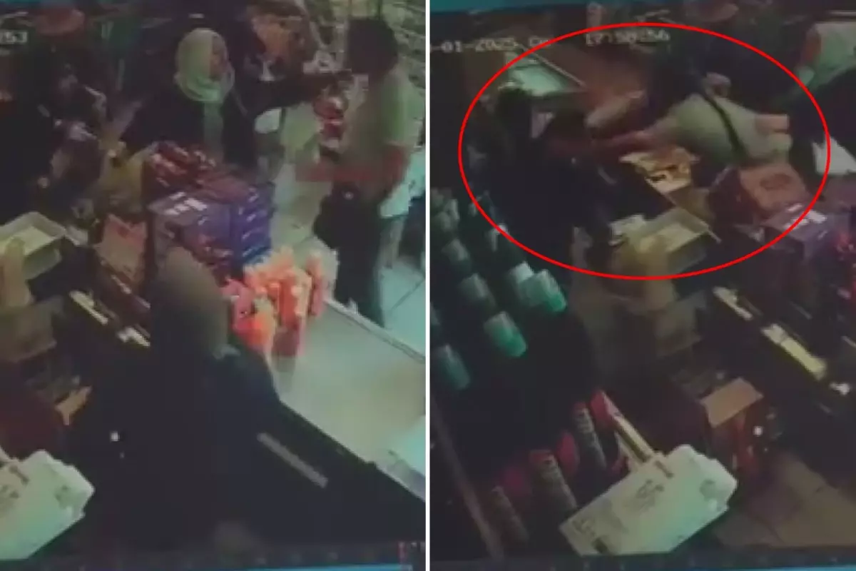 Ürünü müşteriye fırlattı, müşteri kasiyere yumrukla saldırdı