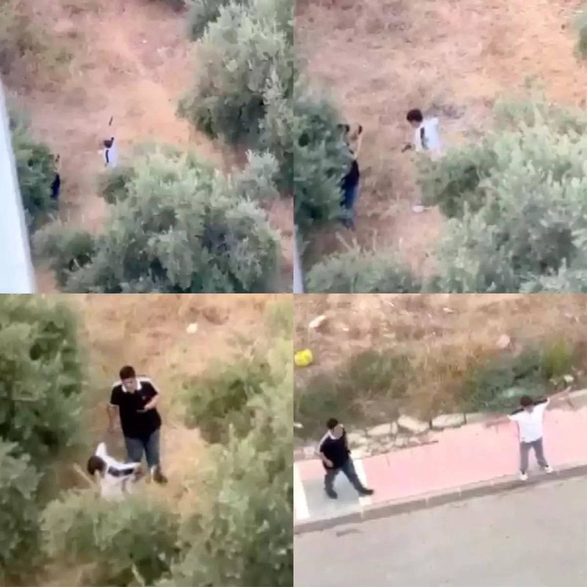 Mersin'de Çocukların Ateş Açtığı Anlar Kamerada
