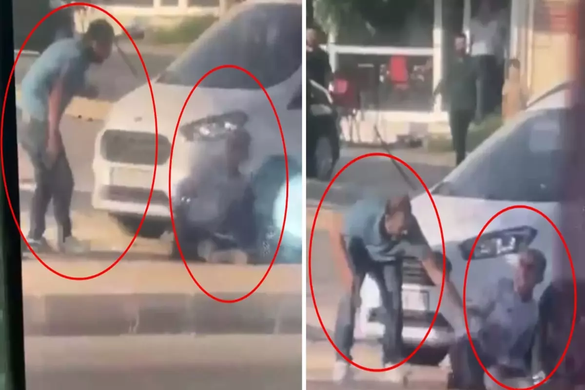 Durakta bekleyen adamın infaz edildiği anlar ortaya çıktı