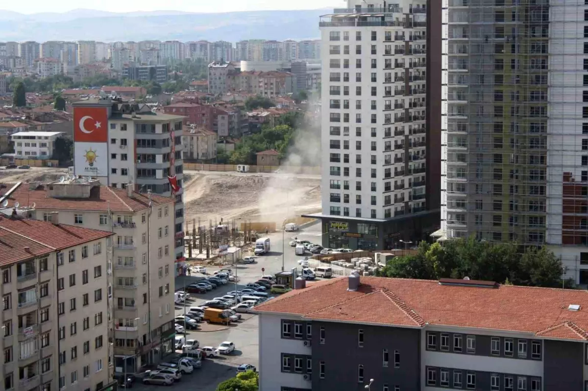 Kayseri'de İnşaatta Doğalgaz Borusu Patladı