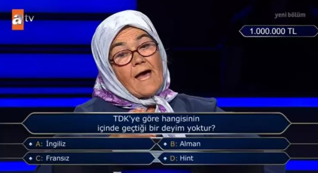 Kim Milyoner Olmak İster'de 1 milyon TL'lik sorunun cevabı nedir? Kim Milyoner Olmak İster'de 1 milyon TL'lik sorunun cevabı nedir?