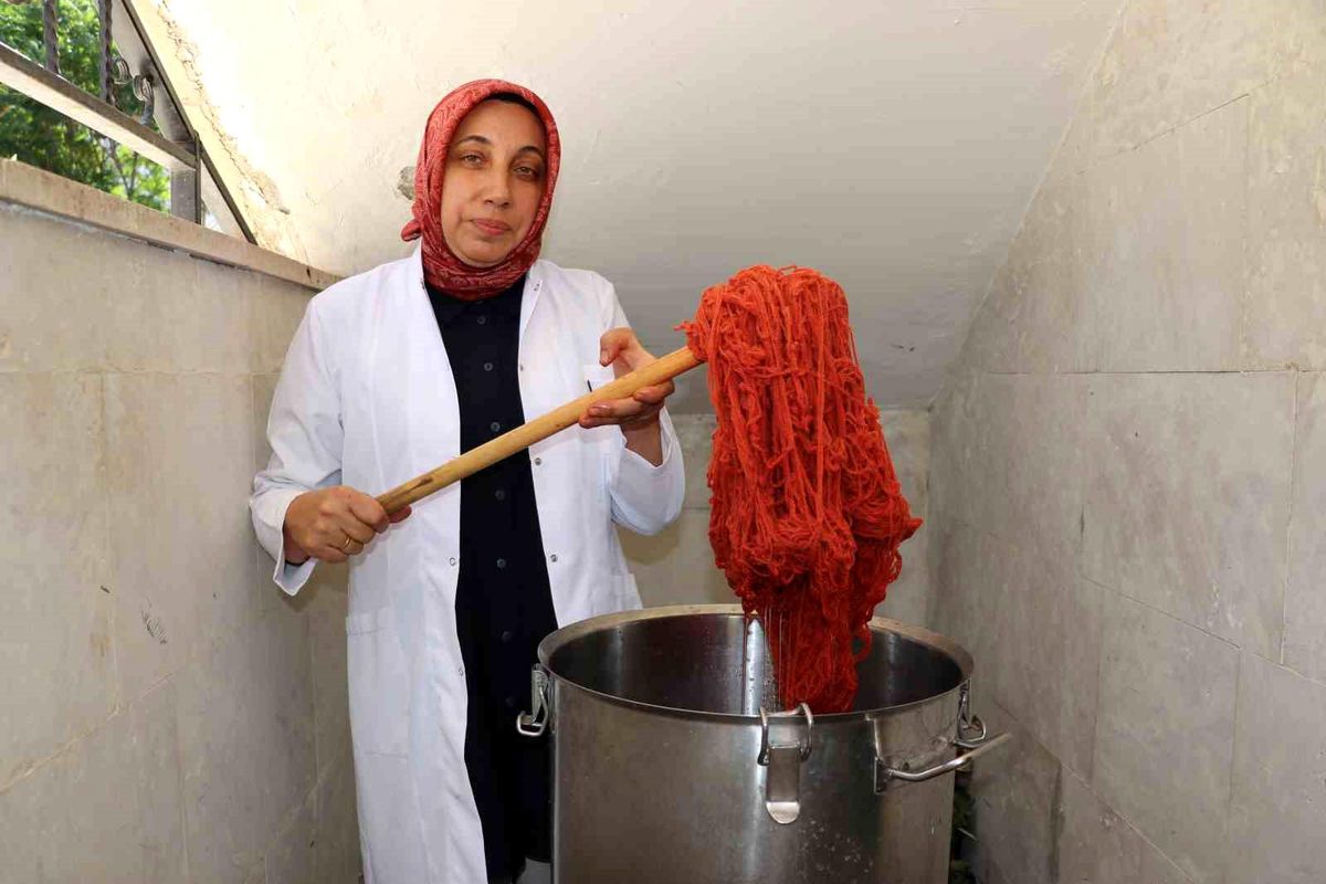 Sivas Olgunlaşma Enstitüsü'nde Geleneksel Doğal Boyama Teknikleri Yeniden Hayat Buluyor
