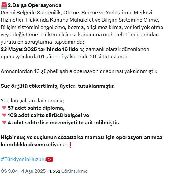 yerlikaya dan sahte diploma skandalina iliskin 18915117 8160 m