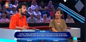 4 yanlışın 1 doğruyu götürdüğü 100 soruluk bir sınavda Aysel 12 yanlış 6 boş, Cansel 8 yanlış 10 boş, Nursel 20 yanlış, Birsel 4 yanlış, 14 boş,...